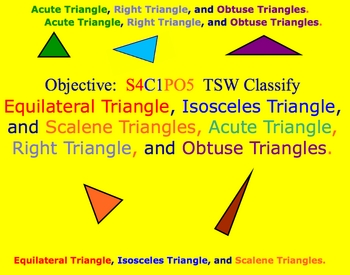 Preview of Math Smartboard Lesson Comparing Types of Triangles