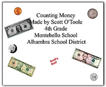 Preview of Math Smartboard Lesson - Counting Money Smartboard