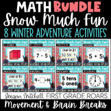Math  Snow Activities Fact Fluency Winter Adventure Moveme