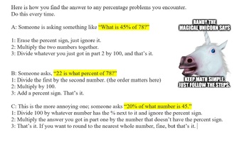 Preview of Math -Solve ANY percent question in simple steps -