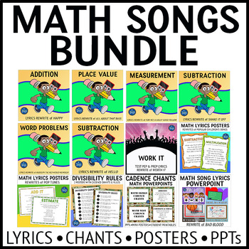 Preview of Math Songs Bundle