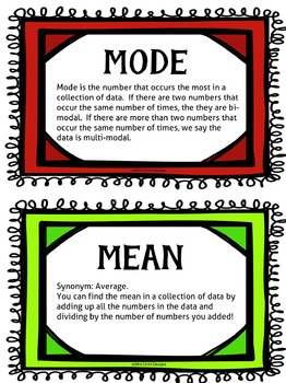 Math Song: Range, Mean, Median & Mode Wild Child Designs | TPT