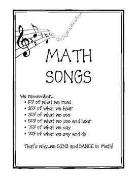 Preview of Math Songs-Geometry, Transformations, Integers