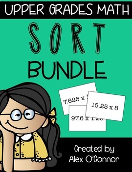 Preview of 6th Grade Math Sort Activity Bundle