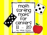 Math Sorting Mats for Centers Numbers 11 to 20