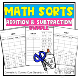 Math Sorts: Addition and Subtraction Bundle