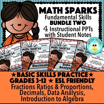 Preview of Math Sparks Bundle Two!  Basic Math Skills! $$ Savings!