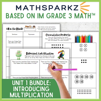 Preview of Math Sparkz Bundle - based on Illustrative Math (IM) 3rd Grade, Unit 1