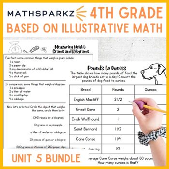 Preview of Math Sparkz Bundle - based on Illustrative Math (IM) 4th Grade Unit 5