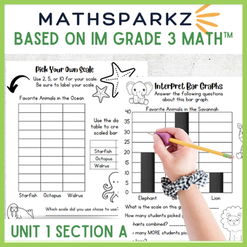 Preview of Math Sparkz - based on Illustrative Math (IM) 3rd Grade Unit 1, Section A