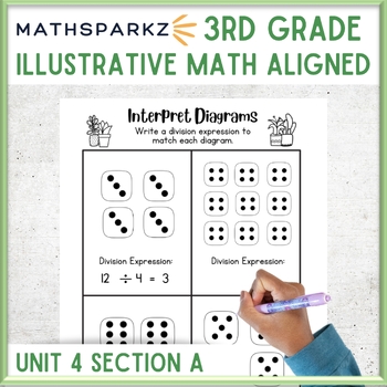Preview of Math Sparkz - based on Illustrative Math (IM) 3rd Grade Unit 4, Section A