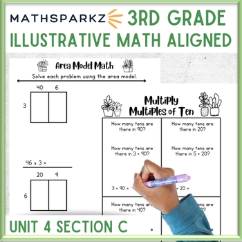 Preview of Math Sparkz - based on Illustrative Math (IM) 3rd Grade Unit 4, Section C