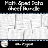 Math Special Education Data Sheet Bundle (Number ID, Count