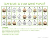 Math + Spelling= How Much is Your Word Worth? {CANADIAN COINS}