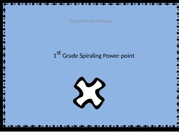 Preview of Math Spiraling Review for First Grade EOY