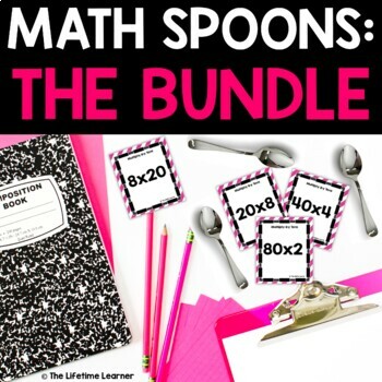Preview of Math Spoons Bundle
