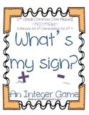 Math Station Mini-Book:  What's My Sign? ~ A Common Core I