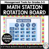 Math Station Rotation Bulletin Board | Math Centers Rotati