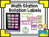 Math Station Rotation Labels