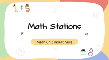 Preview of Math Stations Slideshow