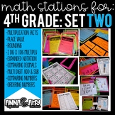 4th Grade Math Stations:  Set Two