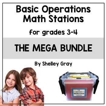 Preview of Math Stations for Addition, Subtraction, Multiplication, Division Fact Fluency