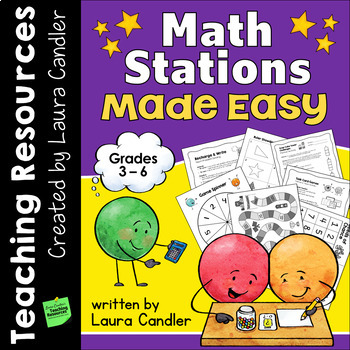 Preview of Math Stations Made Easy | Math Centers | Upper Elementary