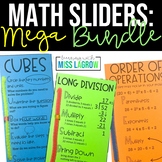 Math Steps Sliders Mega Bundle Division, Multiplication, S