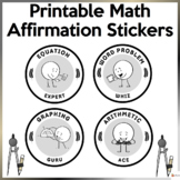 Math Affirmation Stickers Printable