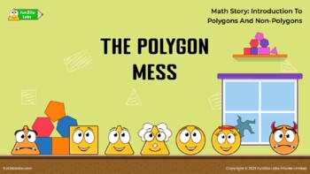 Preview of Math Story: Introduction To Polygons And Non-Polygons