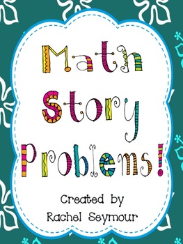 Preview of Math Story Problems- Double Digit, Missing Addends, Three Numbers