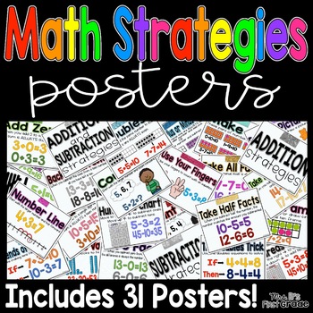 Math Strategies Posters by Mrs B Teaches Me - Sarah Barnett | TpT