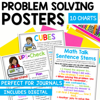 Preview of Problem Solving Strategies Math Posters