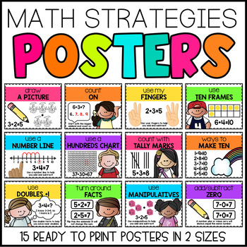 Math Strategies Posters 
