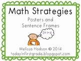 Math Strategies! Posters and Sentence Frames