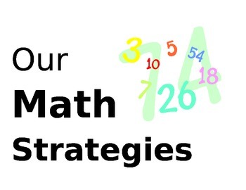 Preview of Math Strategies Posters/Charts