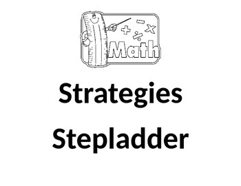 Preview of Math Strategies Stepladder Posters/Anchor Chart