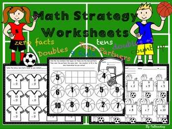 Math Strategies Worksheet: Sports Theme by in2teaching | TpT