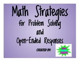 Math Strategies for Problem-Solving and Open-Ended Responses