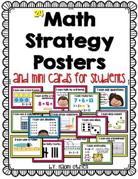Math Strategy Posters by Read Like a Rock Star | TpT