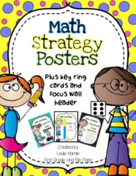 Preview of Math Strategy Posters (plus key ring cards)-- for your FOCUS board
