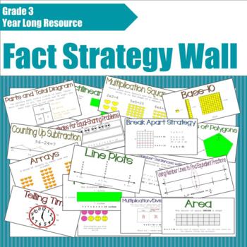 Preview of Math Strategy and Word Wall- GRADE 3