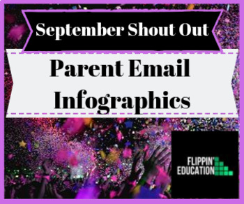 Preview of September Math Shout Out Email Infographics