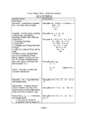Math Study Guide for Students
