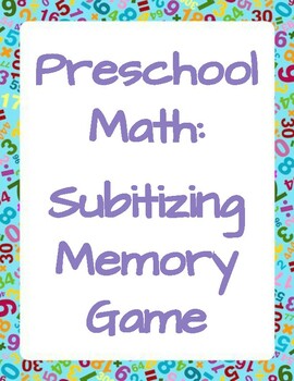 Preview of Math: Subitizing Memory Game