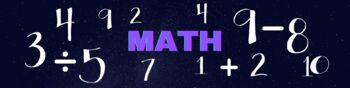 Preview of Math Subject Google Classroom Banner