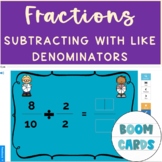 Math- Subtracting Fractions With Like Denominators Boom Ca