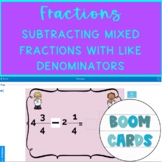 Math Subtracting Mixed Fractions With Like Denominators Bo