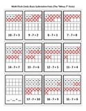 Math - Subtraction Flash Cards - "Minus 0" Facts Through "