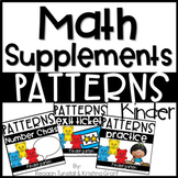 Math Supplements Kindergarten Number Patterns Bundle